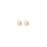 1990s Vintage Faux Pearl Clip-On Earrings