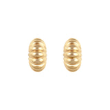 1990s Vintage Demi Hoop Clip-On Earrings