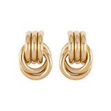 1980s Vintage Givenchy Tubular Knot Clip-On Earrings