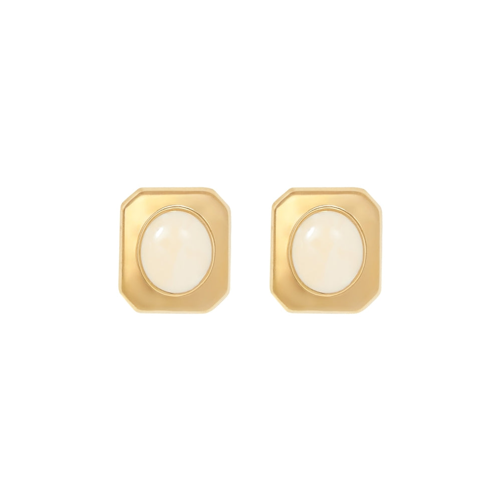 1990s Vintage Rectangular Earrings