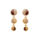 1990s Vintage Graduating Enamel Earrings