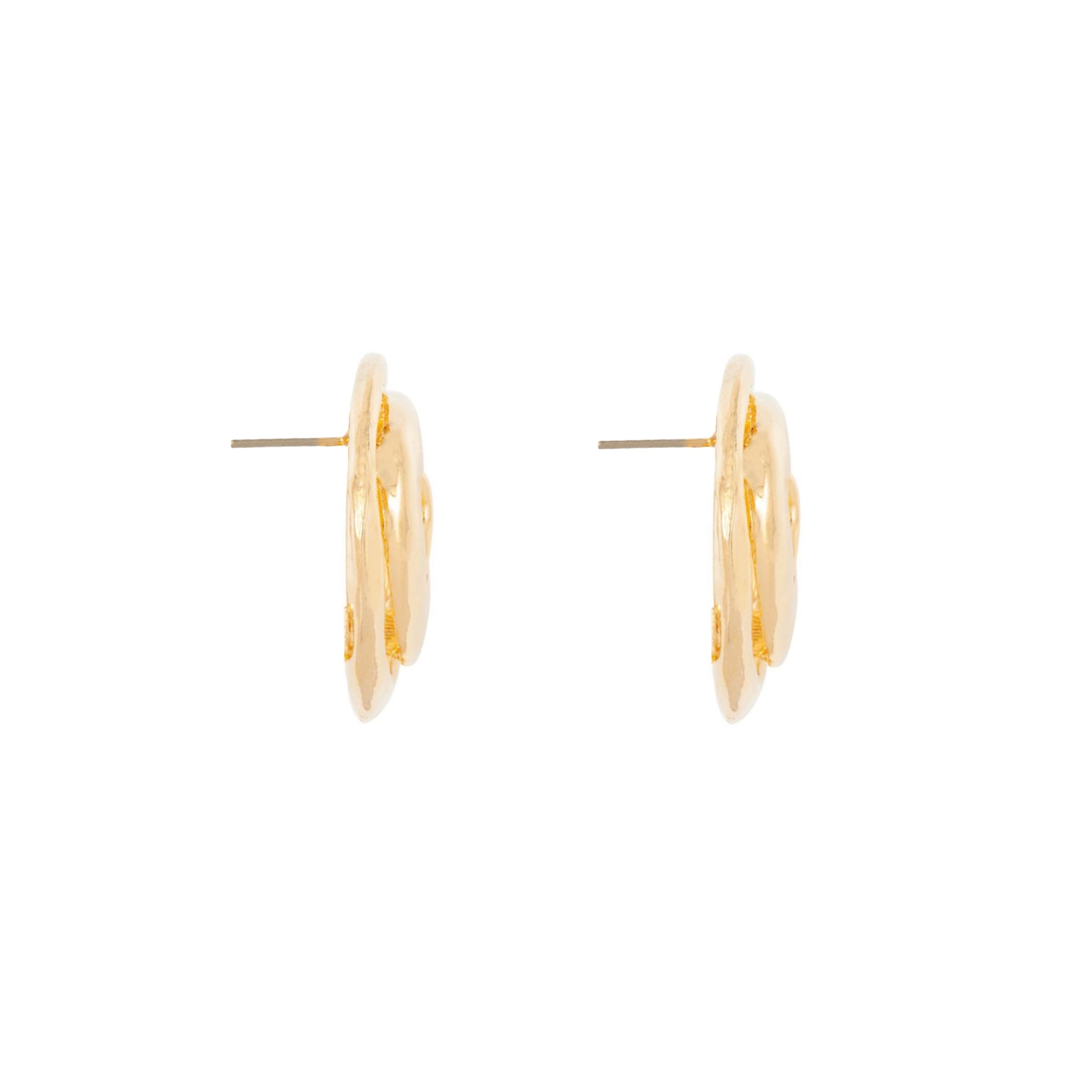 1990s Vintage Stylised Swirl Earrings