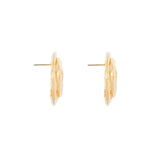 1990s Vintage Stylised Swirl Earrings