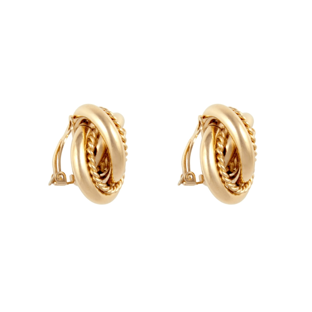 1980s Givenchy Sculpted Knot Clip-On Earrings