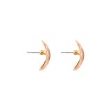 1990s Vintage Pink Enamel Rectangular Earrings