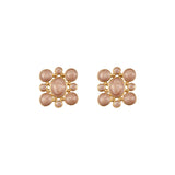 1990s Vintage Pink Renaissance Revival Earrings