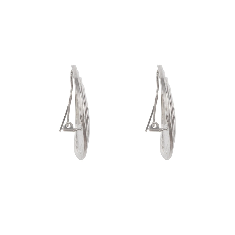 1990s Vintage Spiral Clip-On Earrings