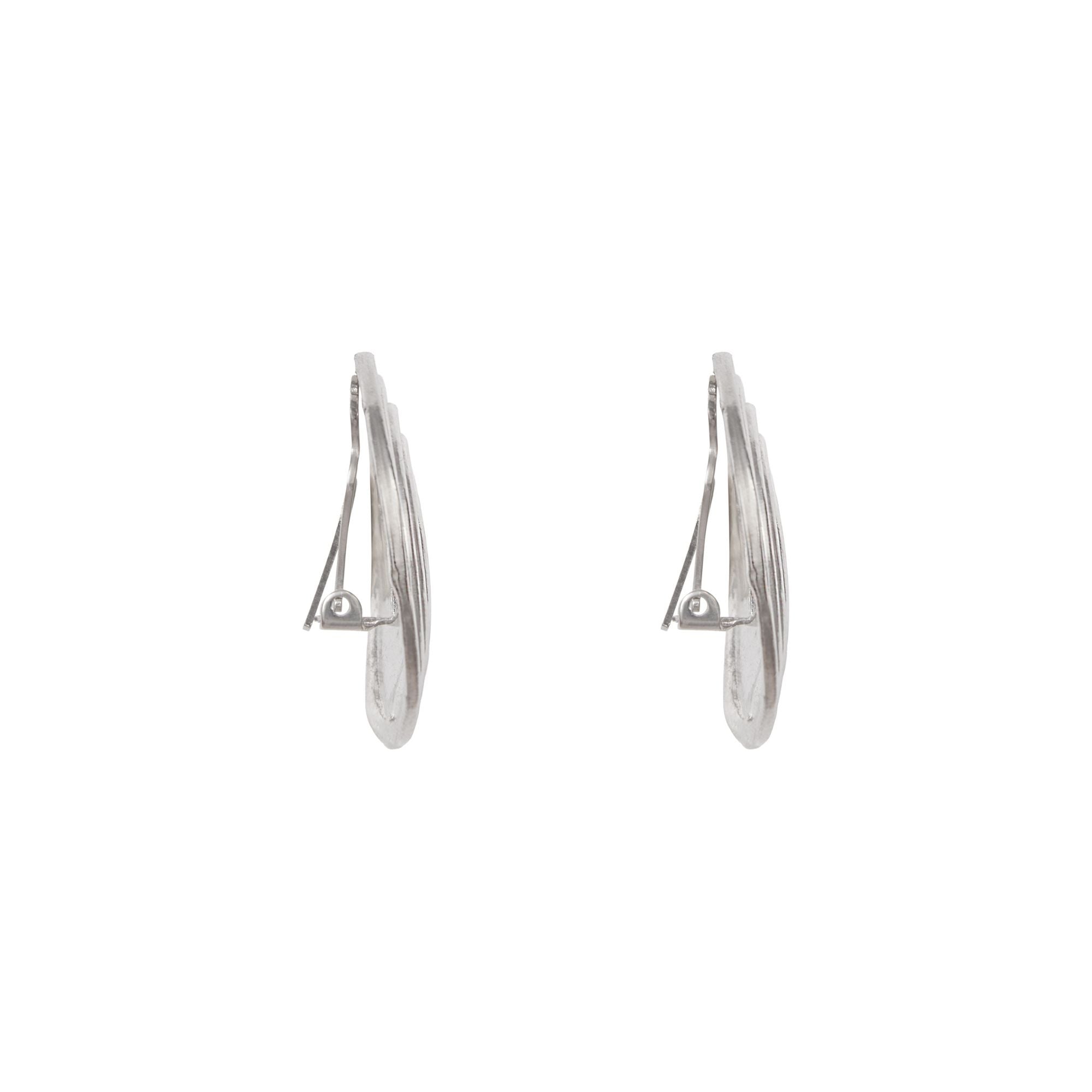 1990s Vintage Spiral Clip-On Earrings