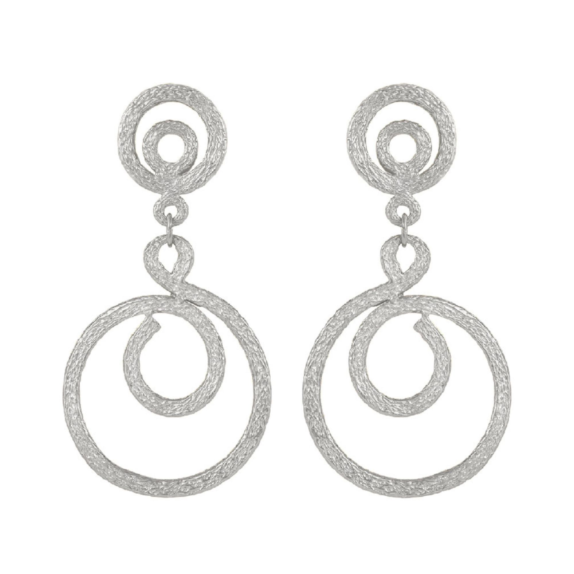 1980s Vintage Stylised Clip-On Earrings