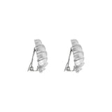 1990s Vintage Shell Clip-On Earrings