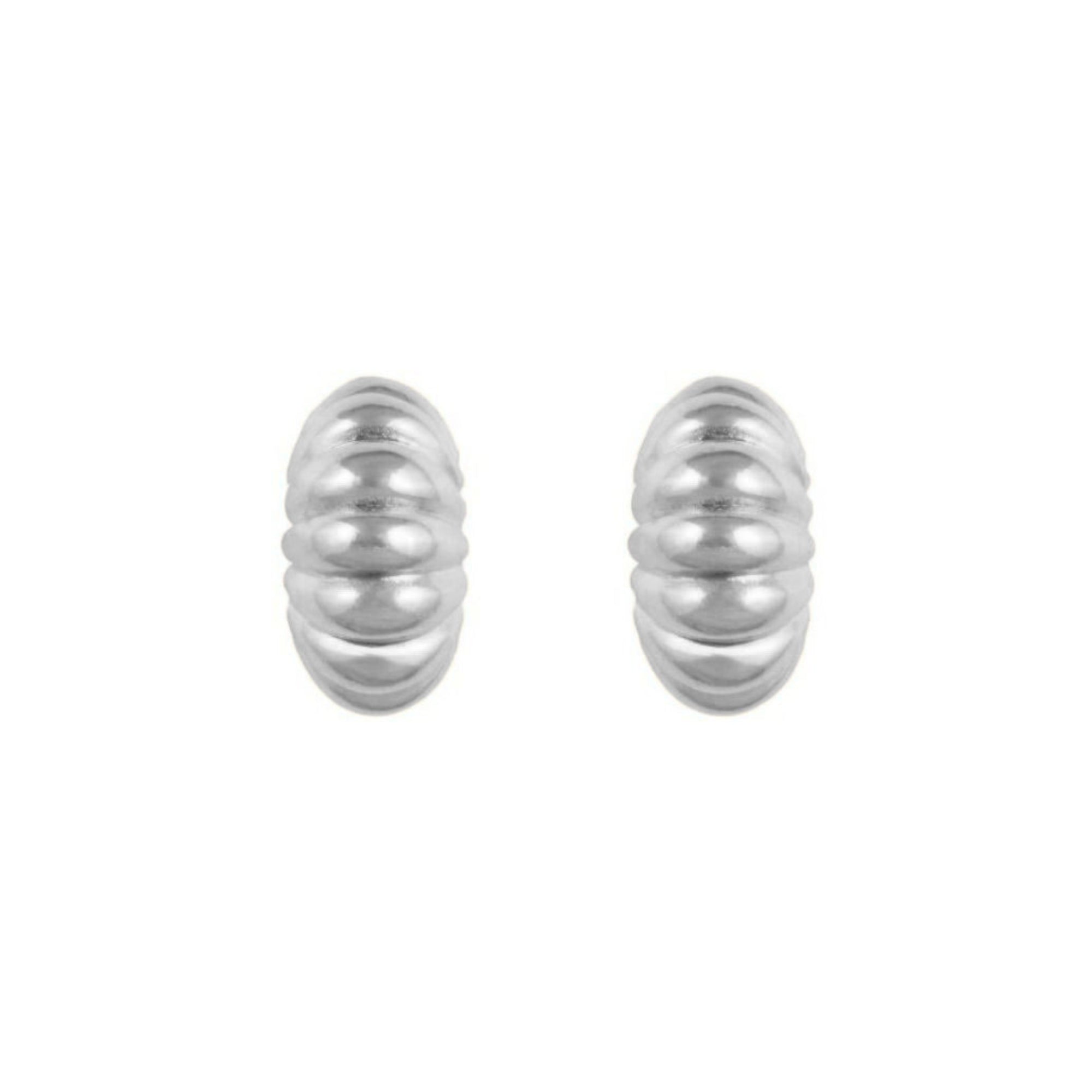 1990s Vintage Demi Hoop Clip-On Earrings