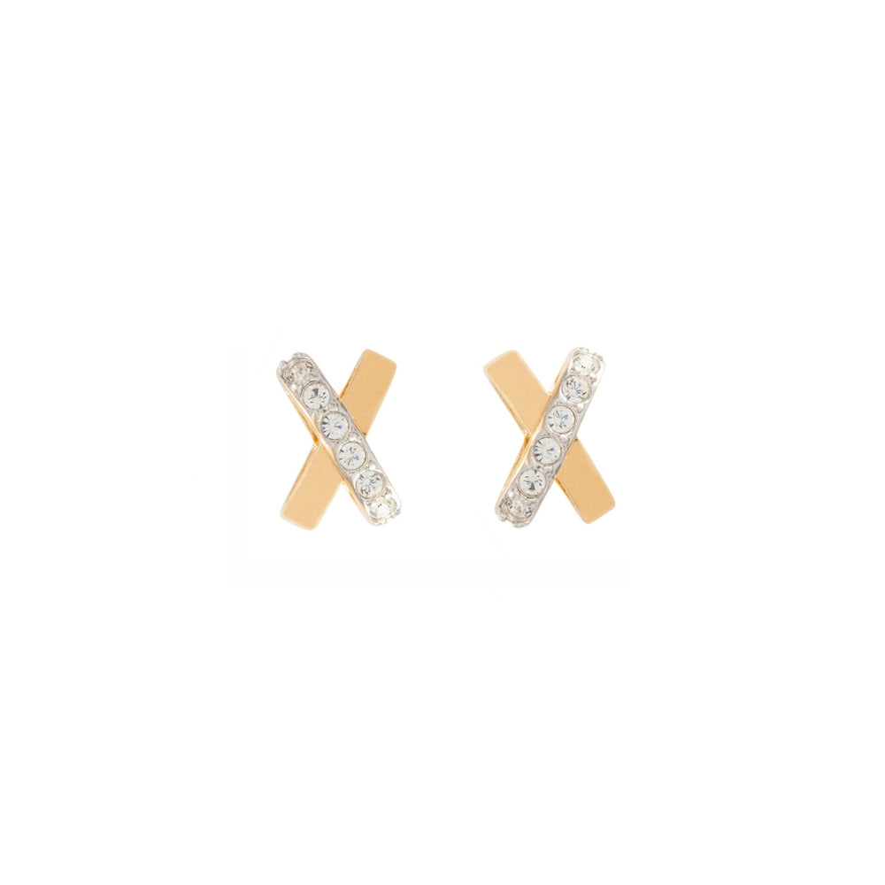 1980s Vintage Nina Ricci Crossover Clip-On Earrings