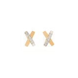 1980s Vintage Nina Ricci Crossover Clip-On Earrings