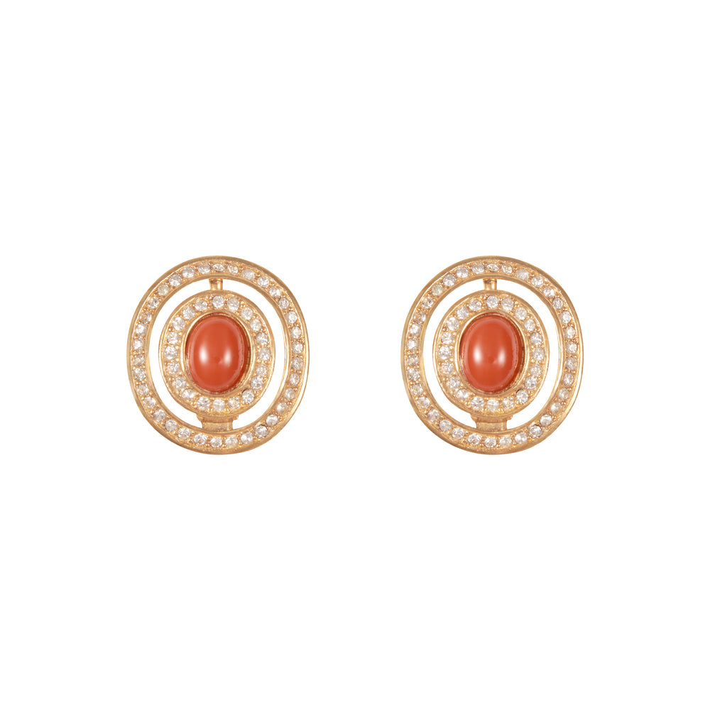 1980s Vintage Christian Dior Clip-On Earrings