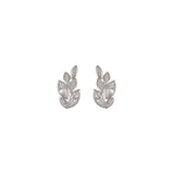 1990s Vintage Nina Ricci Leaf Earrings