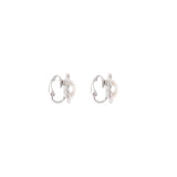 1990s Vintage Faux Pearl Oval Clip-On Earrings
