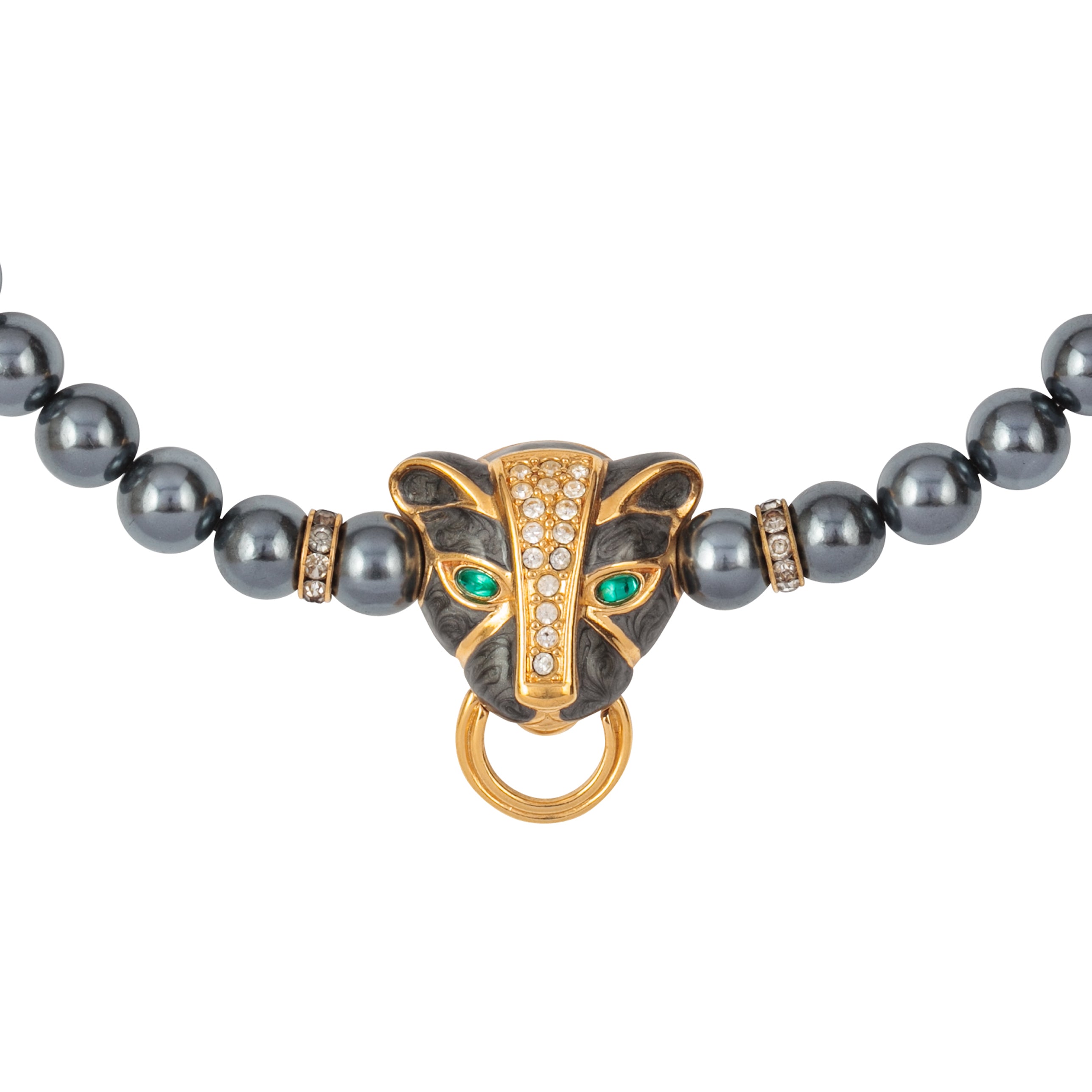 1980s Vintage Kenneth Jay Lane Panther Necklace