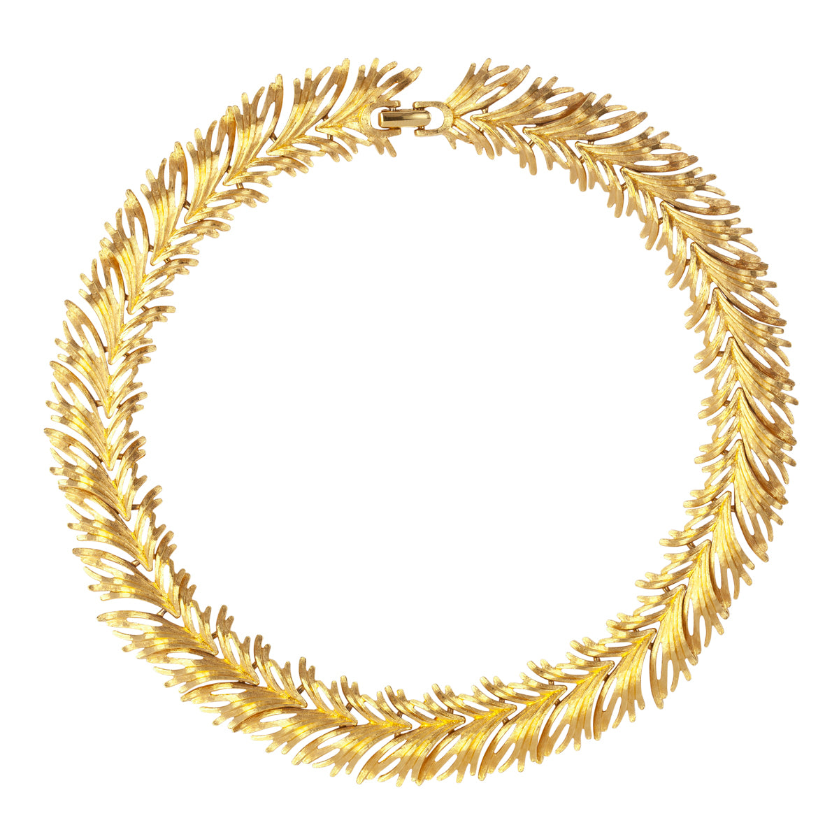 1950s Vintage Monet Golden Seagrass Necklace