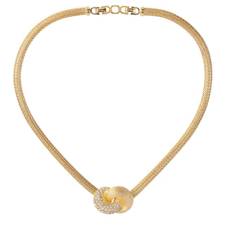 1980s Vintage Christian Dior Love Knot Necklace