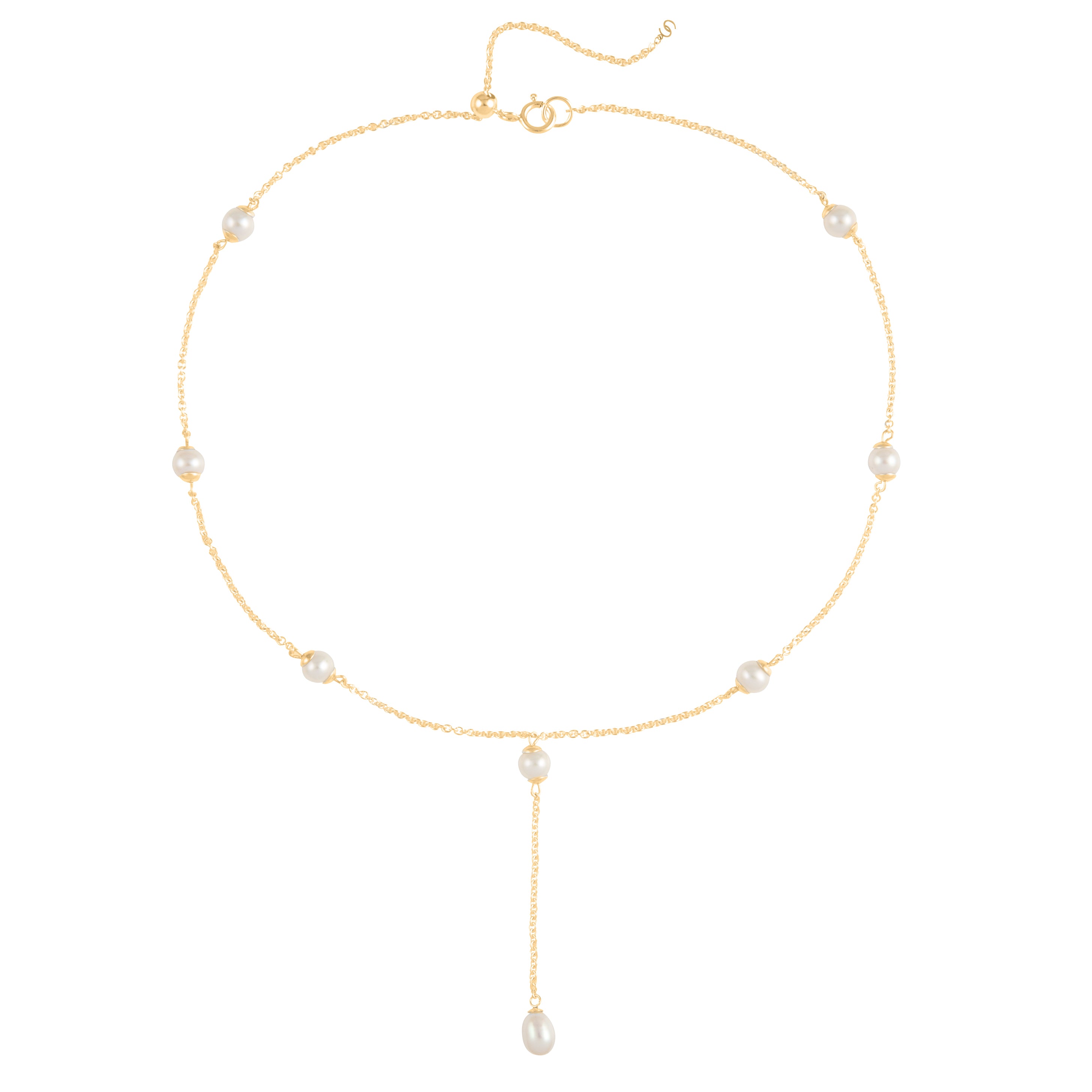 18ct Gold Vermeil Freshwater Pearl Necklace