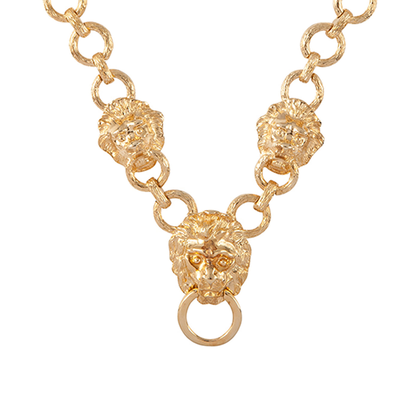 1980s Vintage Kenneth Jay Lane Door Knocker Necklace