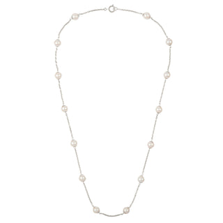 Sterling Silver Necklace with Freshwater Pearls