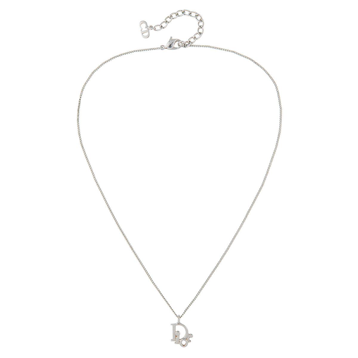 1980s Vintage Christian Dior Logo Necklace