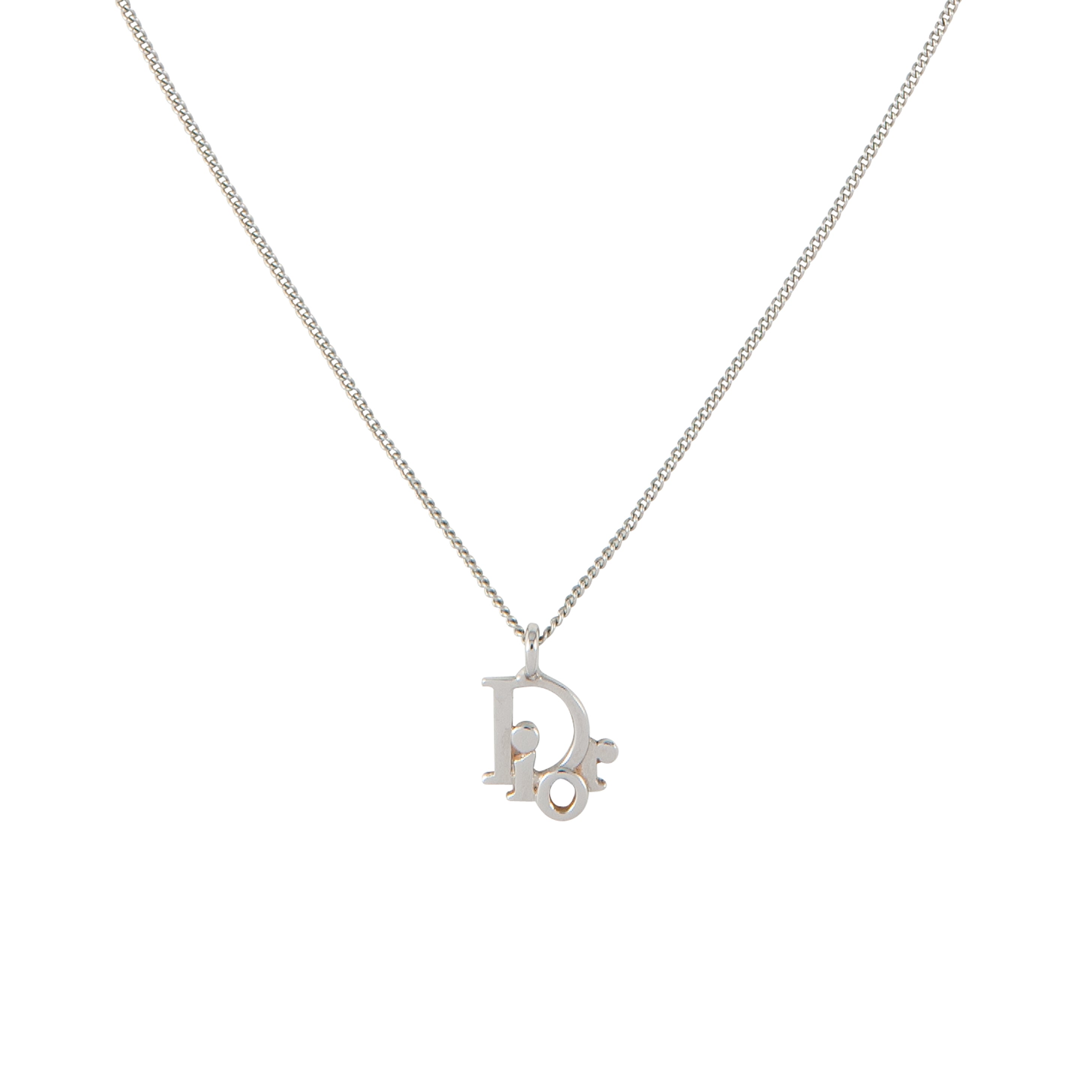 1980s Vintage Christian Dior Logo Necklace