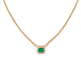 1980s Vintage Christian Dior Faux Emerald Necklace