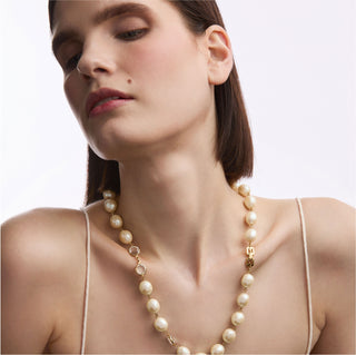 1990s Vintage Givenchy Faux Pearl Necklace