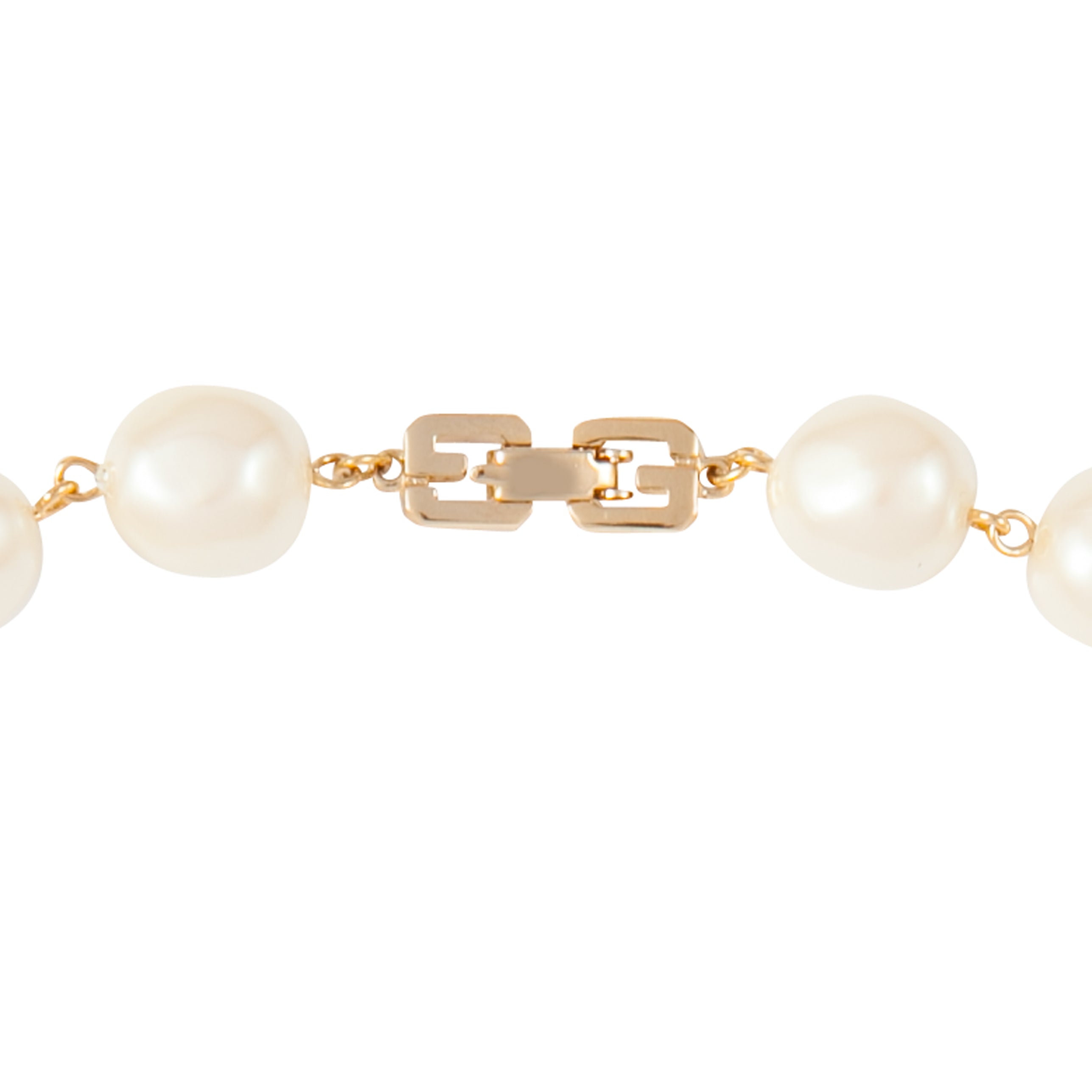 1990s Vintage Givenchy Faux Pearl Necklace