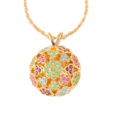 1980s Vintage D'Orlan Swarovski Crystal Ball Pendant