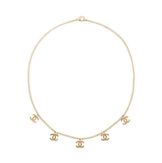 Chanel Logo Drop Necklace