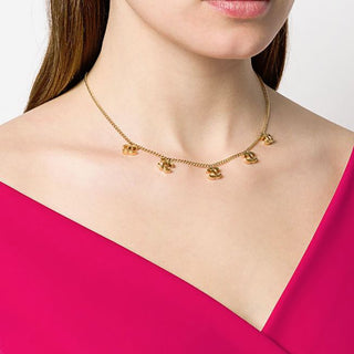 Chanel Logo Drop Necklace