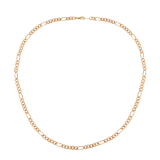 1990s Vintage 22ct Gold Plated Figaro Chain