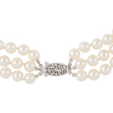 1960s Vintage Faux Pearl Triple Strand Necklace