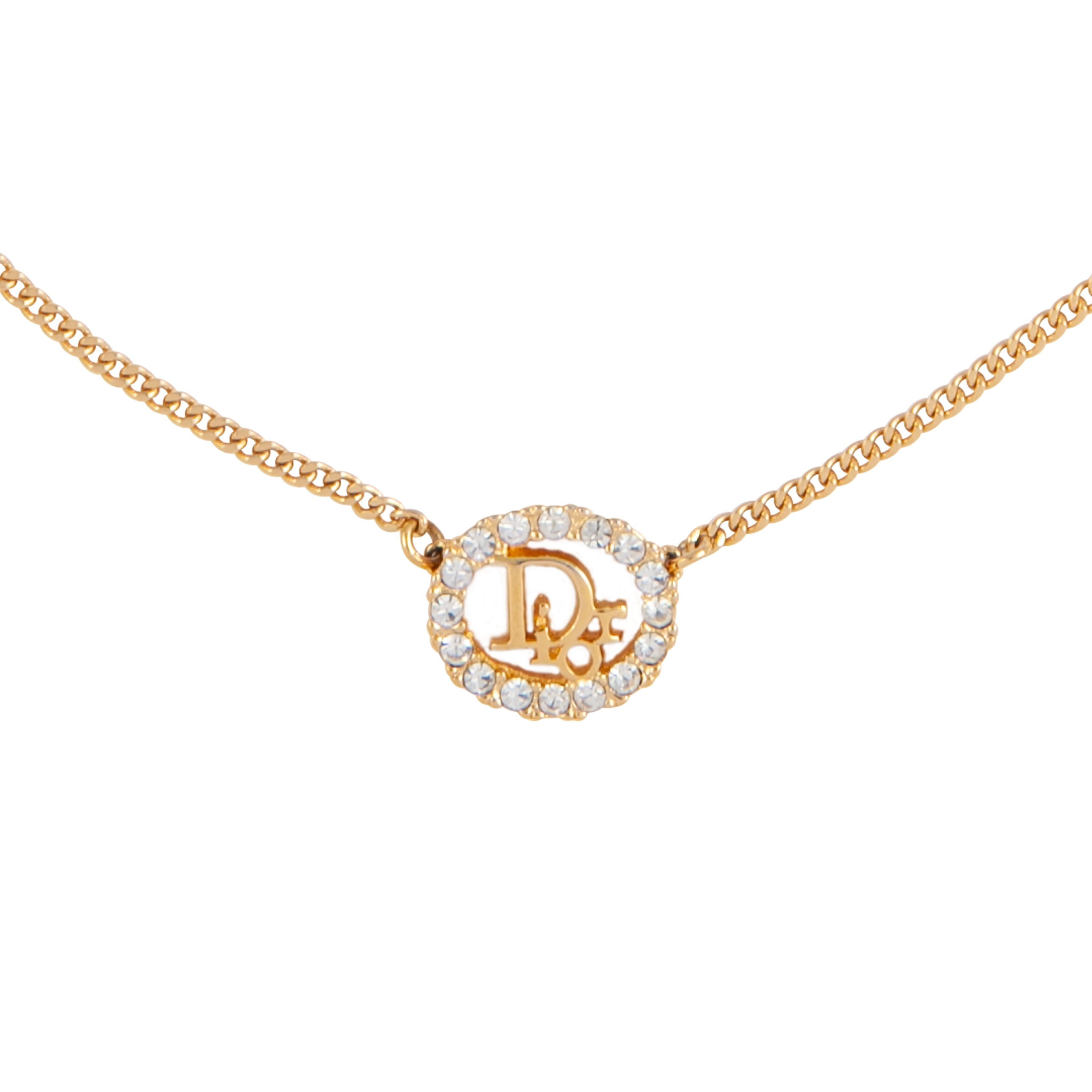 1980s Vintage Christian Dior Oval Pendant