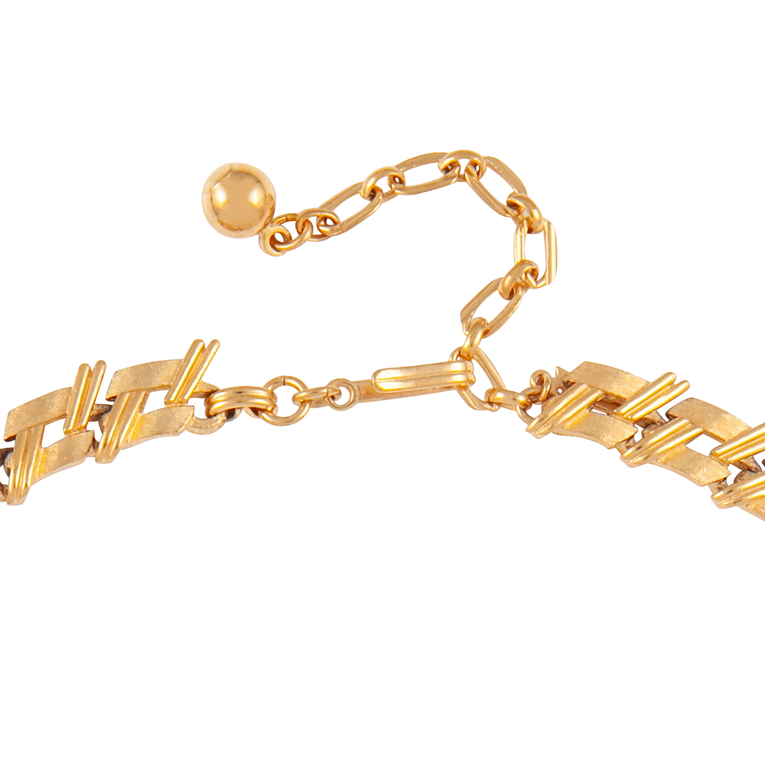 1960s Vintage Trifari Brushed Necklace