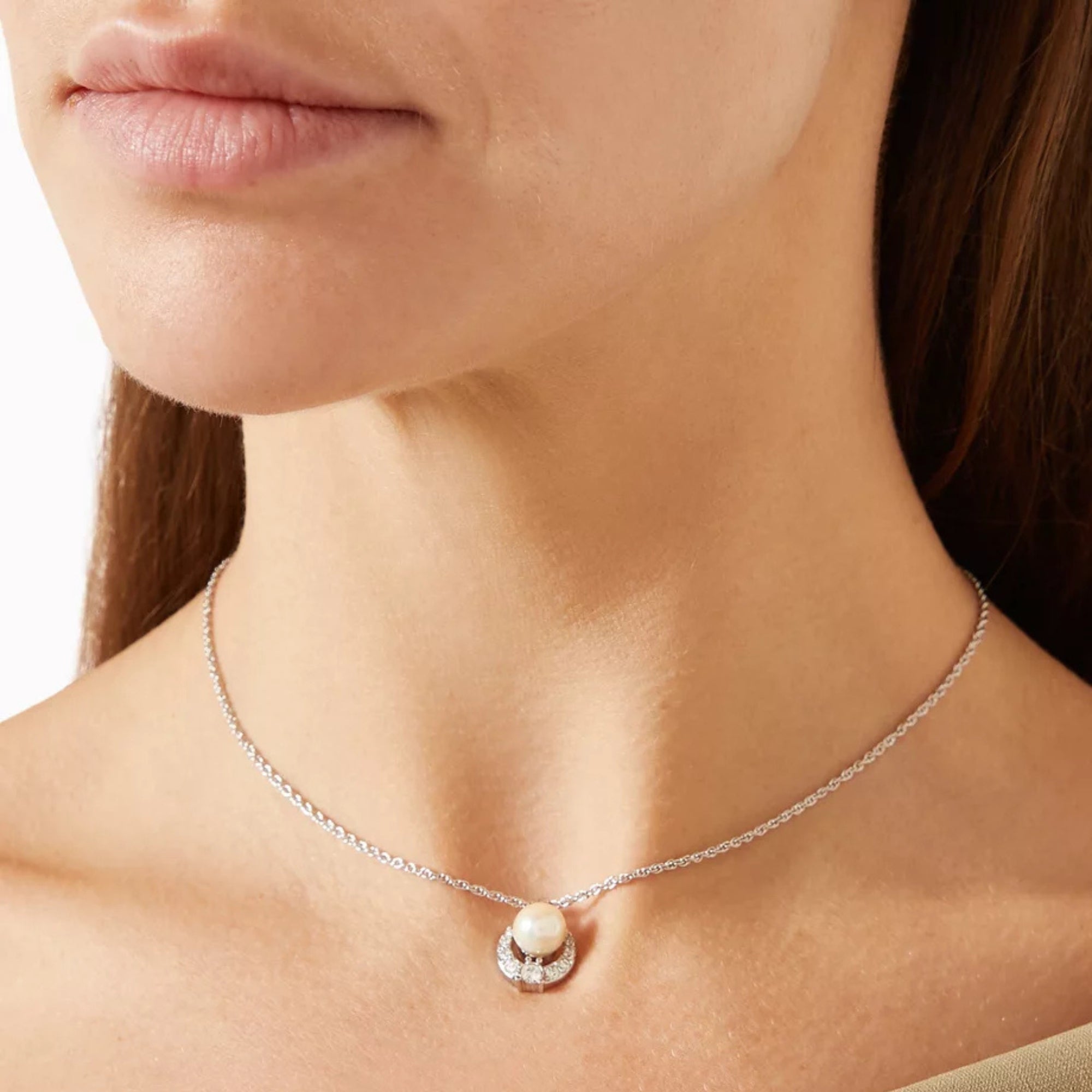 1990s Vintage Nina Ricci Faux Pearl Pendant
