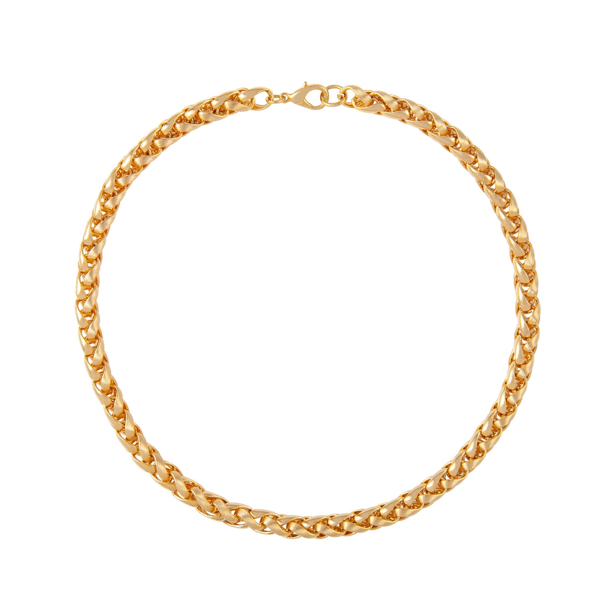 1980s Vintage Wheat Chain Necklace