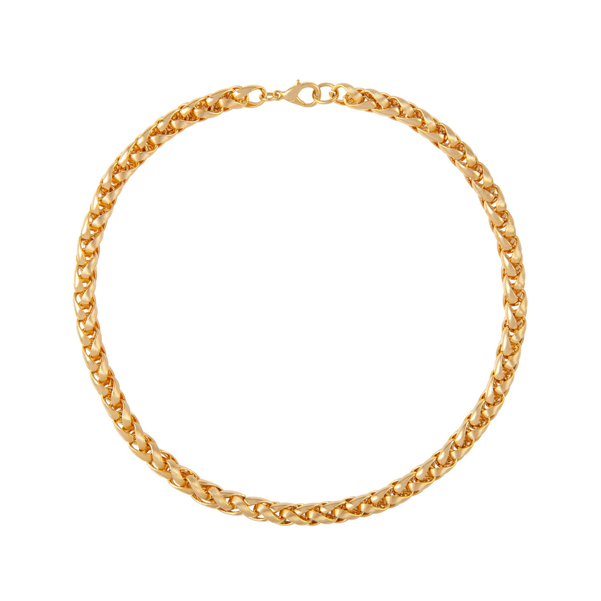 1980s Vintage Wheat Chain Necklace