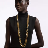 1980s Vintage Chanel Faux Pearl Statement Necklace