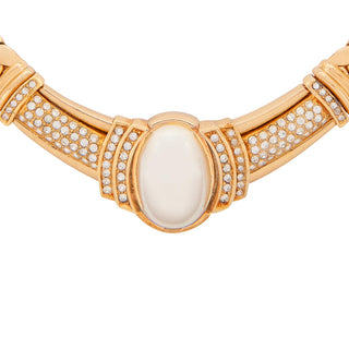 1980s Vintage Christian Dior Faux Pearl Collar Necklace