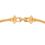 1980s Vintage Karl Lagerfeld Enamel Fan Pendant Necklace