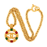 1989 Vintage Byzantine Gripoix Logo Necklace