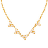 1990s Vintage Trio Faux Pearl Necklace