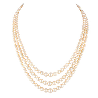 1950s Vintage Faux Pearl Regal Necklace