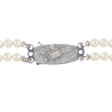 1950s Vintage Faux Pearl Double Stranded Necklace