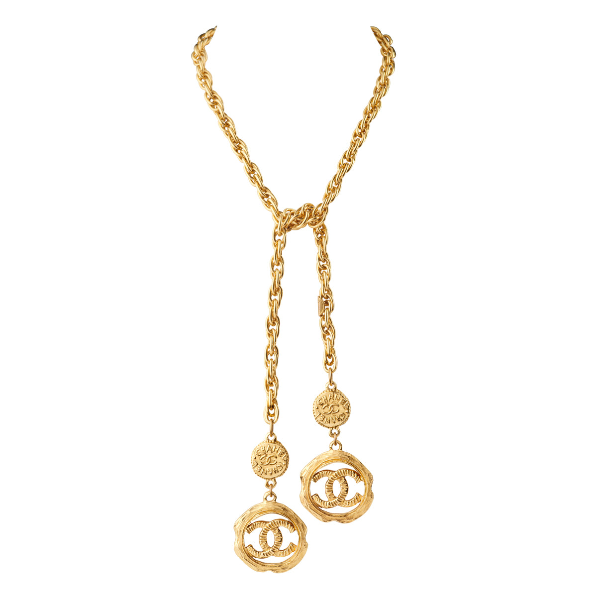 CHANEL
1980s Rare Vintage Chanel Lariat Necklace