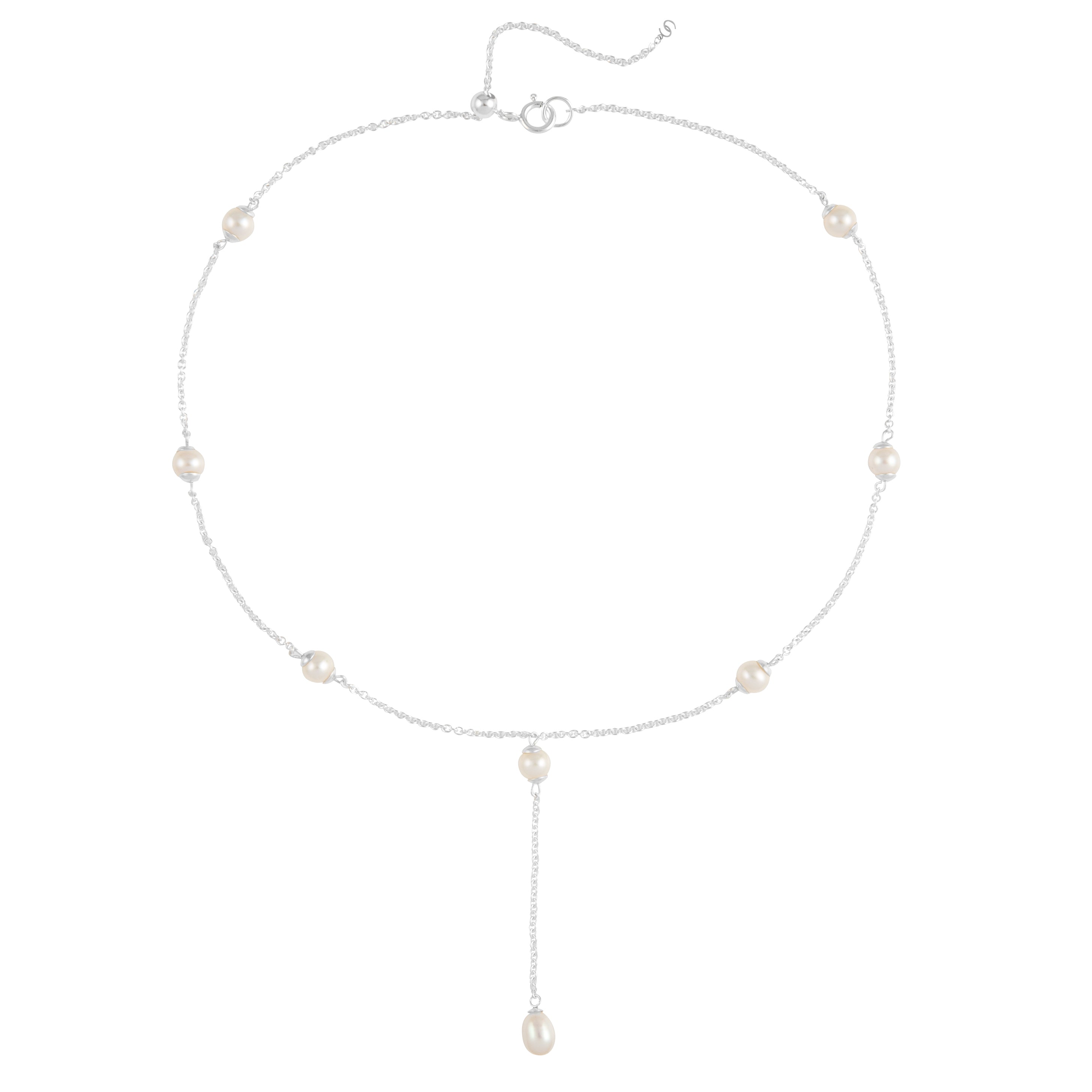 Silver Freshwater Pearl Necklace